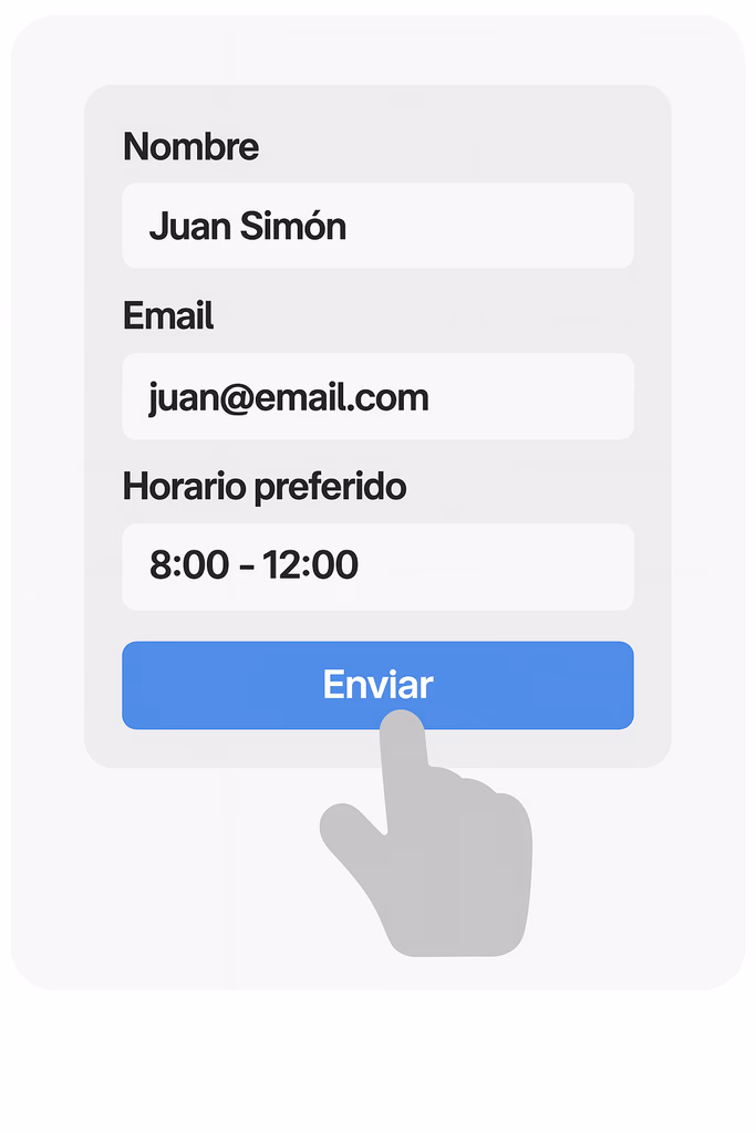 Completá el formulario